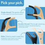 The Humble Co. eco-friendly flossers thread texture view