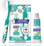 GuruNanda folding toothbrush and toothpaste kit front view