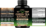 Nutraharmony Green Tea supplement bottle back label ingredients