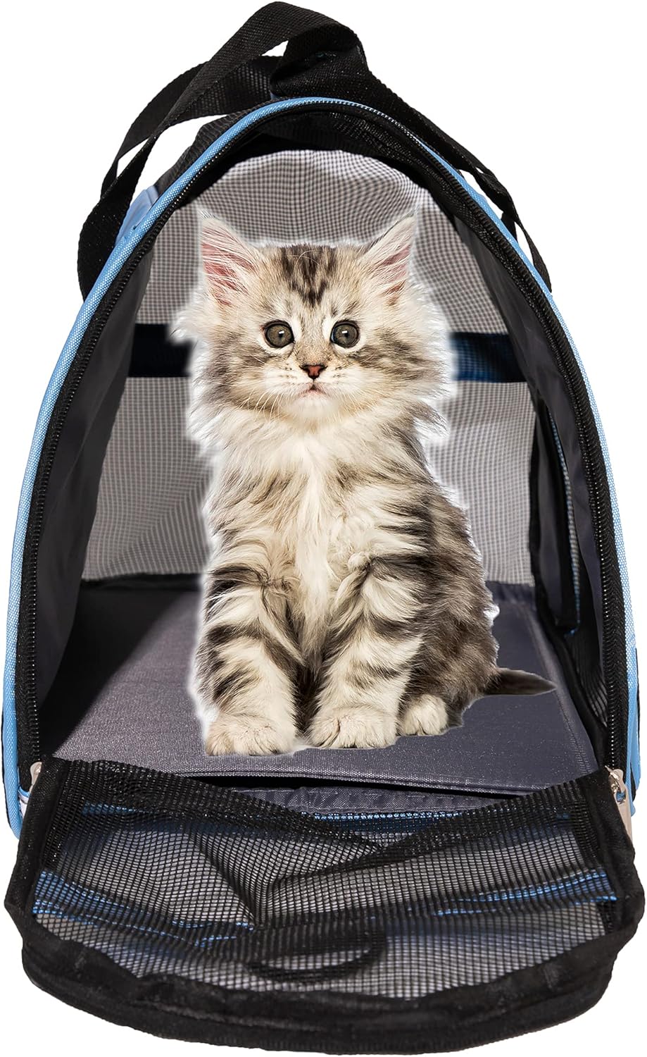 MuchL soft-sided cat carrier side mesh ventilation