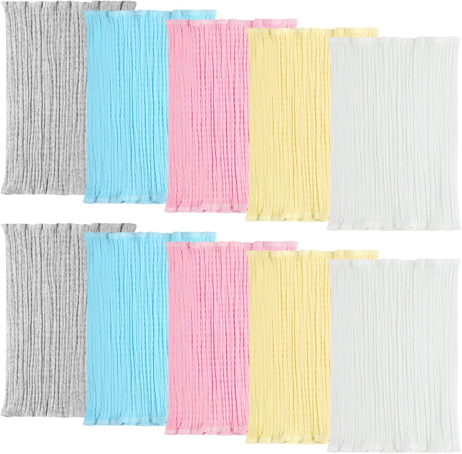 Cutecrop 10 piece baby belly band set front view