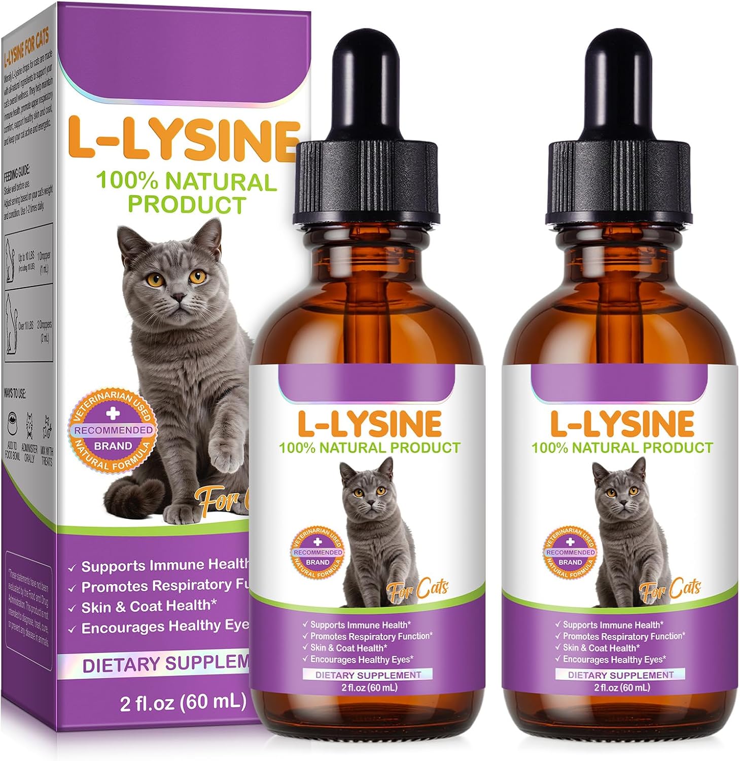 Santkol cat l-lysine supplement front view
