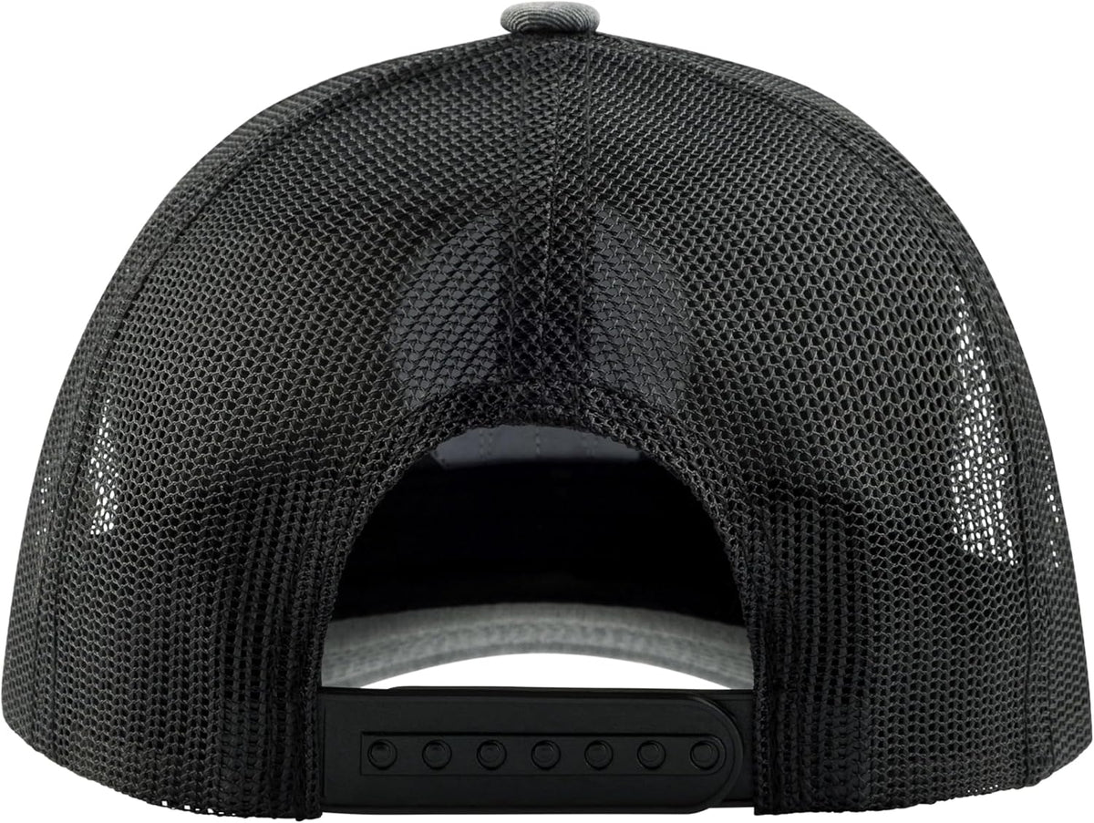 Fender Stratocaster 70th Anniversary Badge Hat back view highlighting the mesh panels.