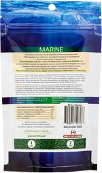 Northfin 2mm slow sinking pellets package back label details