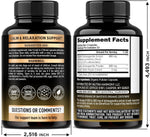 Nutraharmony 1800mg ashwagandha capsules supplement facts label