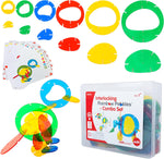 Rainbow Pebbles edxeducation Interlocking Rainbow Pebbles Combo Set front view storage box