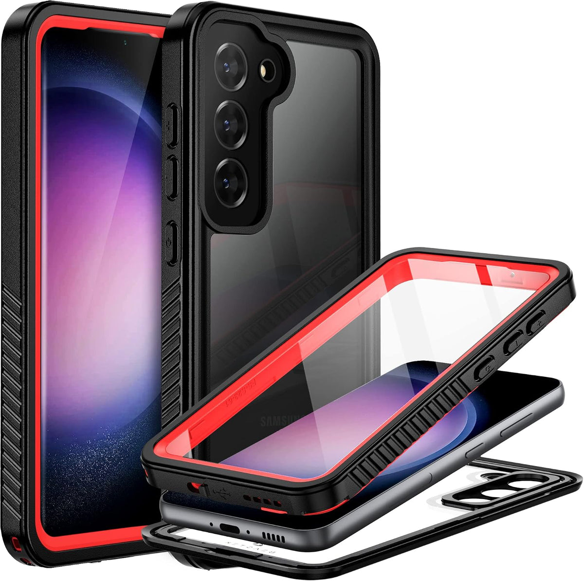 BEASTEK Galaxy S23 Waterproof Case, Shockproof Dustproof IP68 Underwater Case, FSN Series with Built-in Screen Protector Anti-Scratch 360 Cover, for Samsung Galaxy S23 (6.1'') (Clear) - Image 11