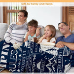 Hohoto microfiber blanket draped over living room sofa