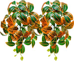 Woyrise Reptile Plants for Terrarium, Artificial Hanging Plants with Suction Cups, Amphibian Tank Habitat Decor Plastic Plant for Bearded Dragons Lizards Snake Geckos Frogs - 2Pack Fake Monstera - Image 14