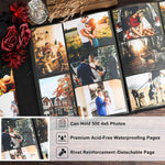Ywlake Photo Album 4x6 500 Pockets Photos, Extra Large Capacity Family Wedding Picture Albums Holds 500 Horizontal and Vertical Photos Brown - Image 6