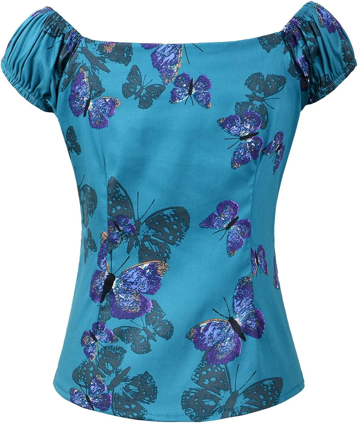 Penelope Vintage rockabilly pinup top sweetheart neckline closeup