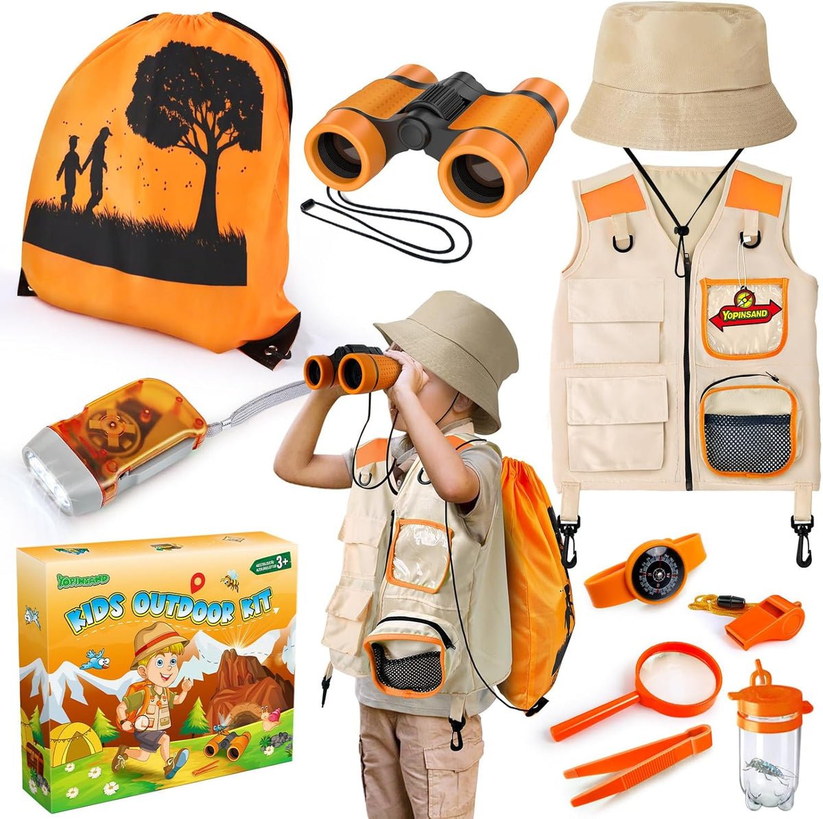 Yopinsand Kids Explorer Kit and Bug Catcher Set front view
