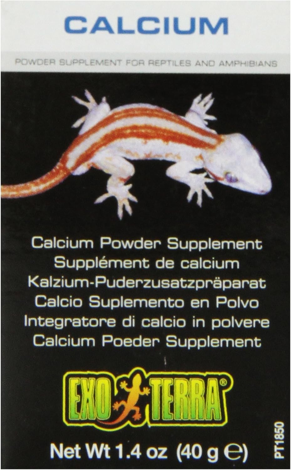 Exo Terra Reptiles/Amphibians Calcium Powder Supplement, 1.4-Ounce - Image 1