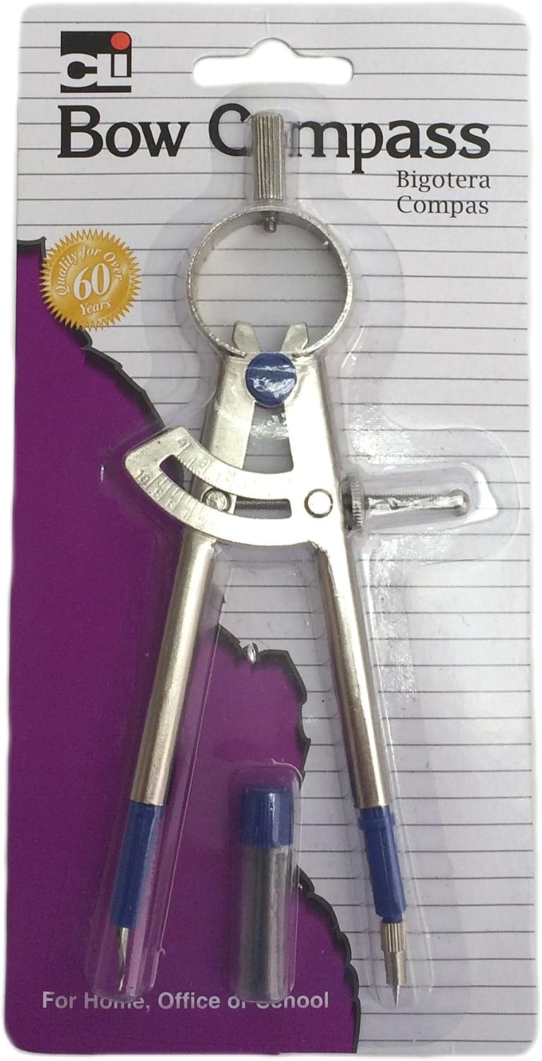 Protractor with built-in ruler and angle graduations