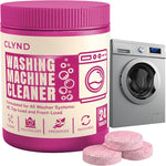 CLYND washing machine cleaner tablets twenty four count package front view showing active descaler formula