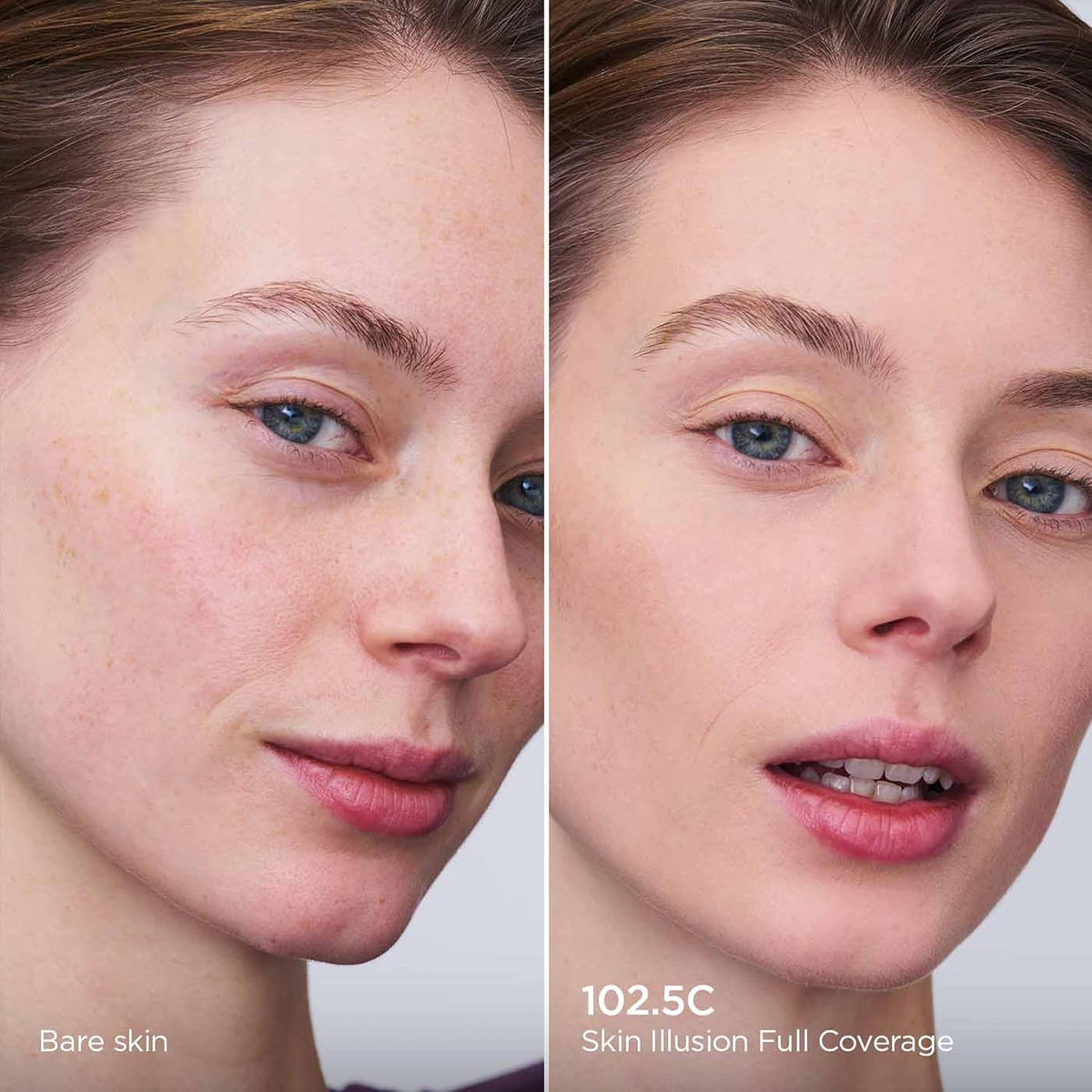 Clarins liquid foundation bottle with gold cap close up