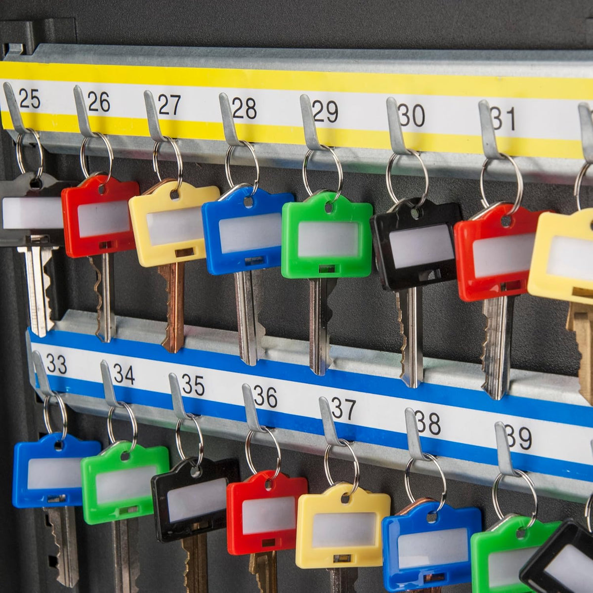 Packaging overview of Barska multi-purpose key tags.