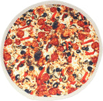 Mougee Star Flow Star Pizza Series Pepperoni juggling cloth front view showing realistic graphic design.