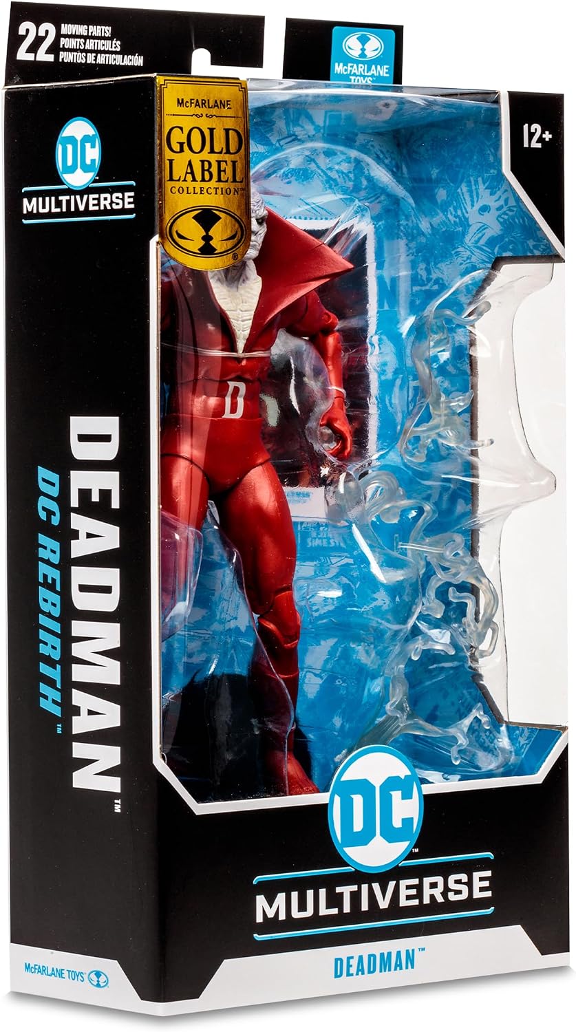 Included trading card with character biography for DC Multiverse Deadman