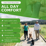 Insect Shield hiking socks cushioned sole detail