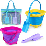 Tsdatowr collapsible beach bucket and shovel set front view
