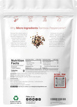 Micro Ingredients 2 pound bulk peppercorns bag backside details