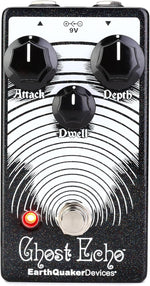 EarthQuaker Devices Ghost Echo V3 guitar effects pedal front view showing control knobs and black sparkle finish