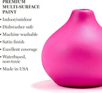 Martha Stewart satin paint set bottles top view