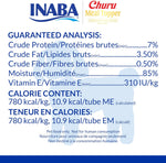 Complete and balanced creamy dog treat variety pack back label details