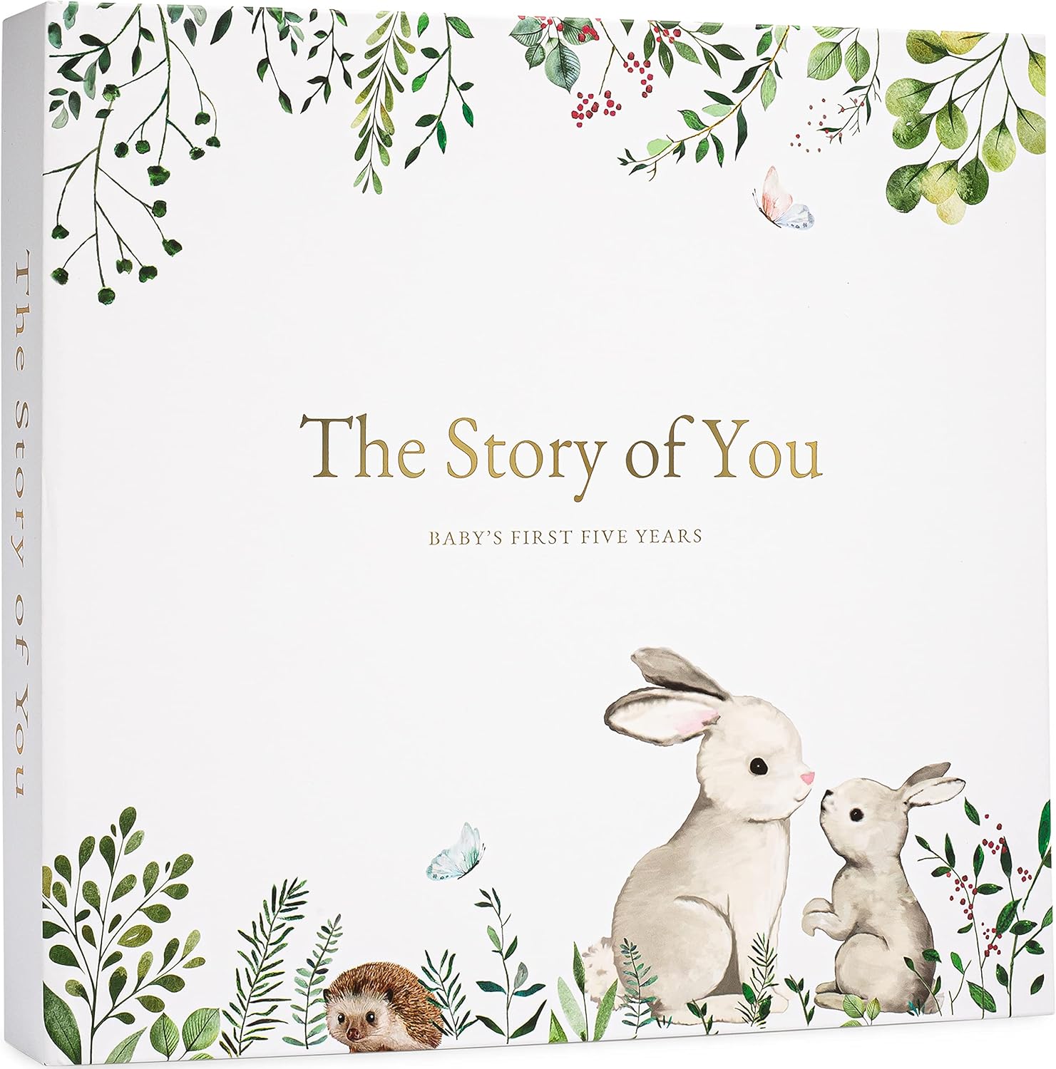 Ziri And Zane keepsake memory book front view showing gender neutral cover design