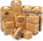 Pasimy Christmas cookie gift boxes with handles front view