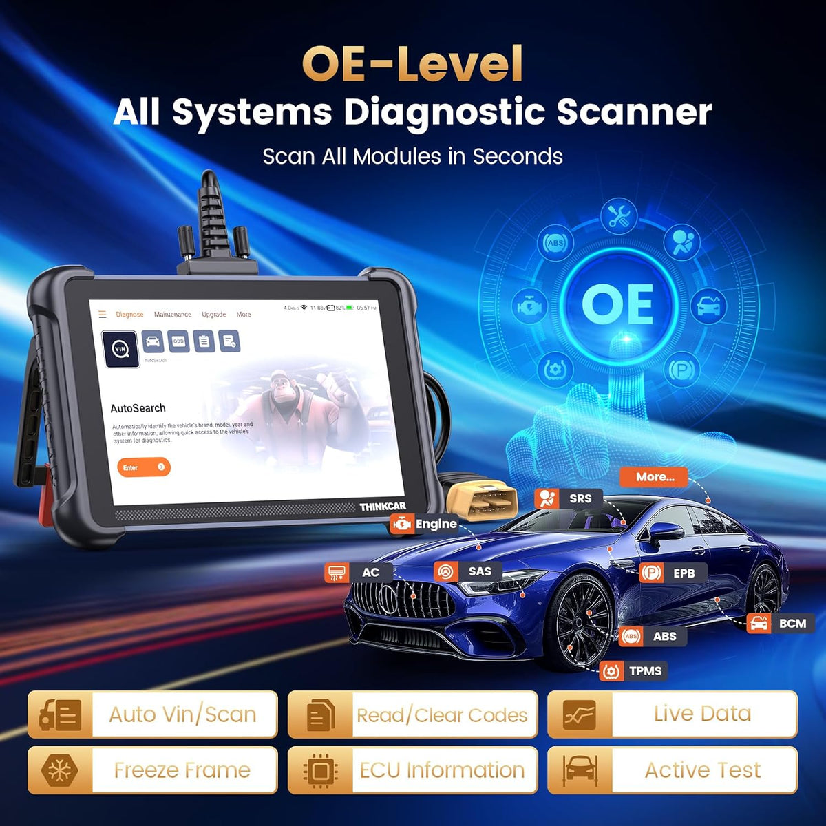 Thinkcar Thinkscan 689 ECU coding and programming interface view