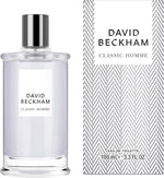 Beckham Classic Homme 100ml transparent ribbed glass bottle