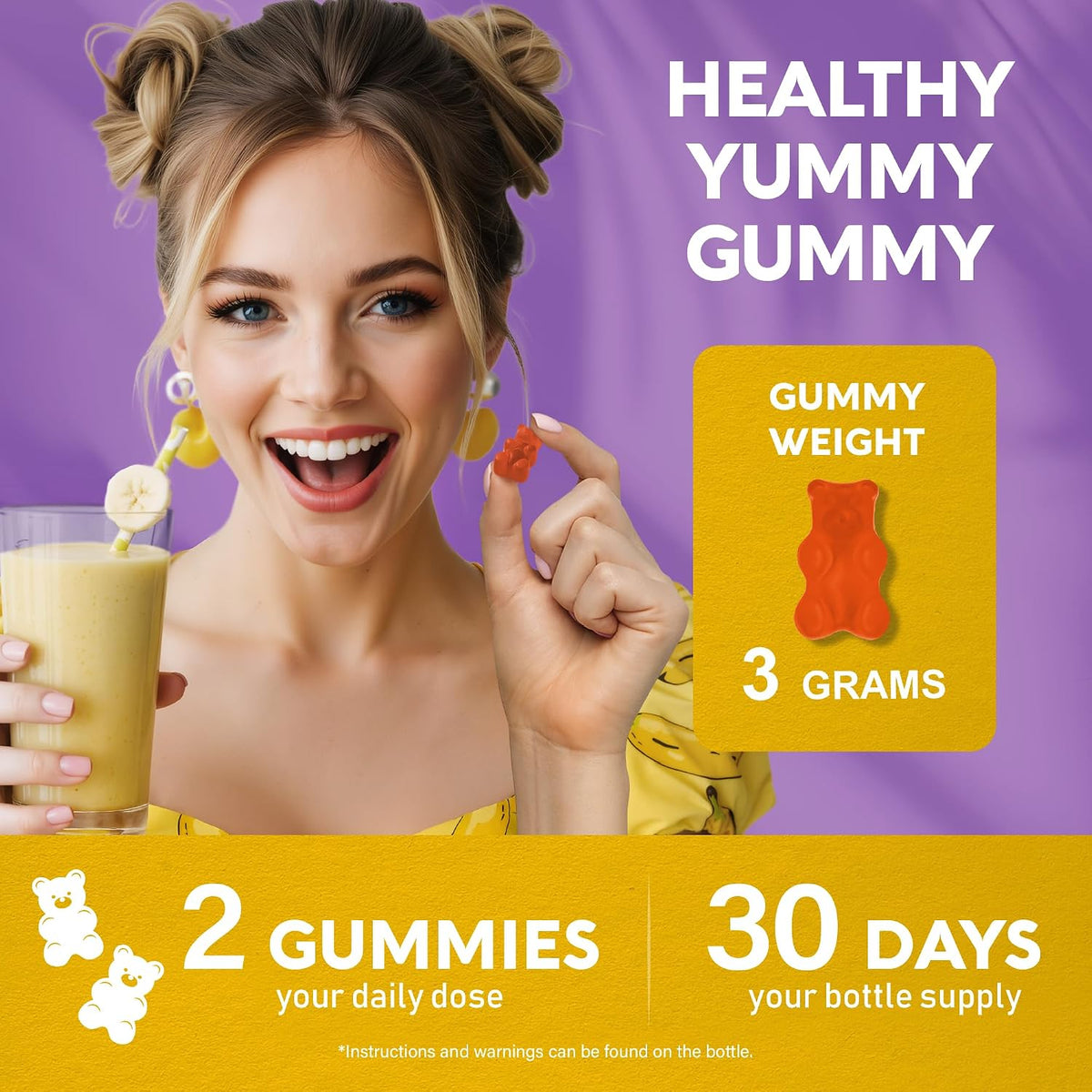 Nutraharmony probiotic gummies packaging box design
