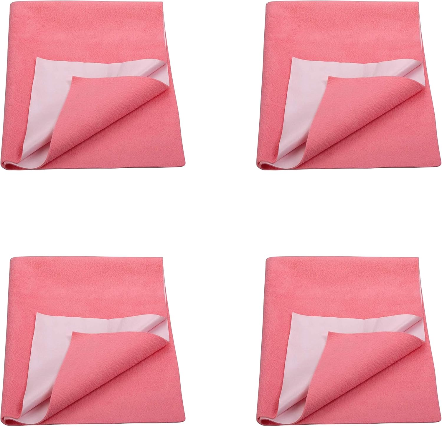 Minikin Online Baby Dry Sheet set in Salmon Rose color