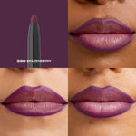 Cruelty free creamy matte lip liner being applied for lip reshaping.
