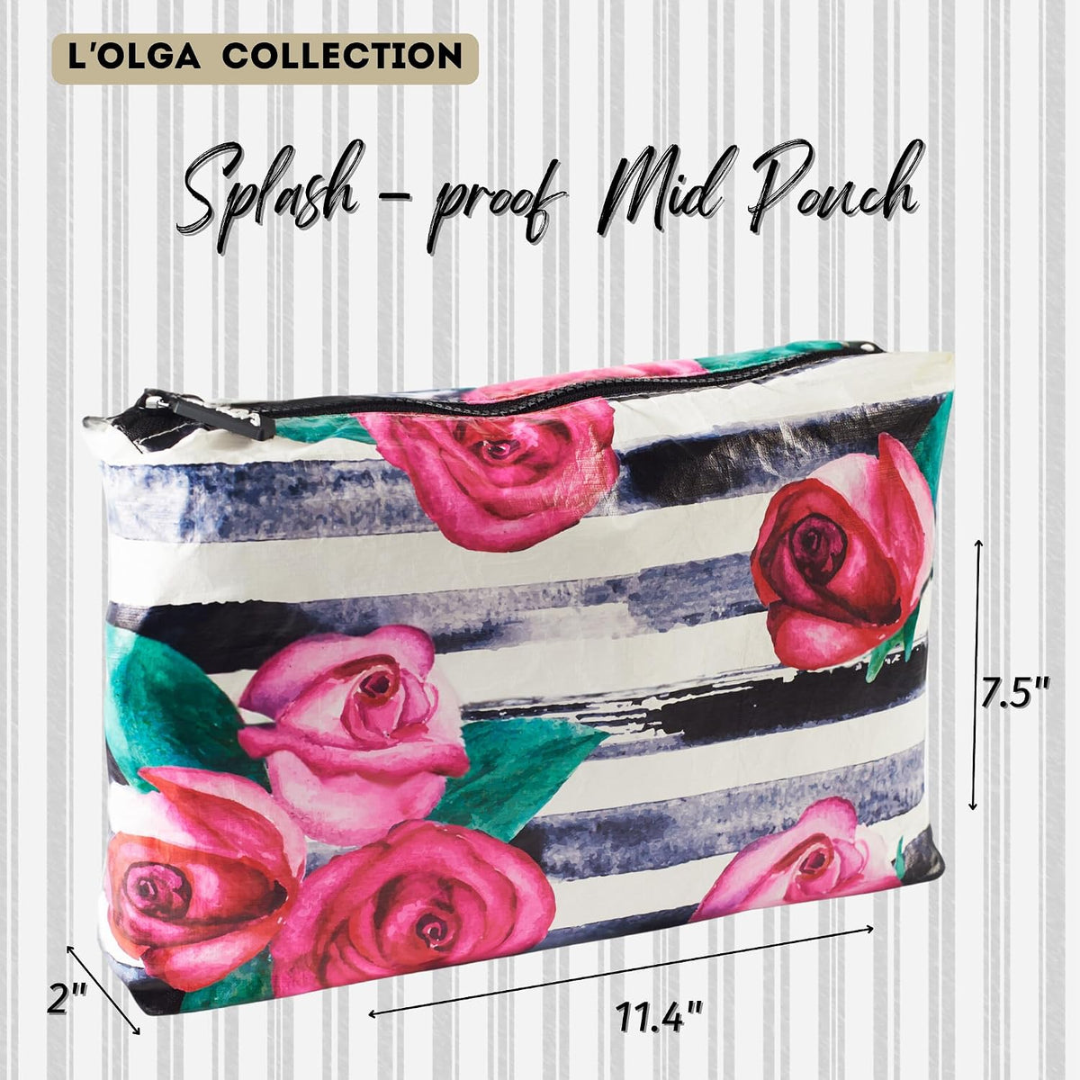 L'OLGA versatile waterproof pouch holding accessories