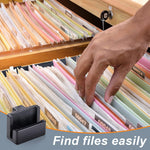 Zonon office organization hanging file rail clips packaging