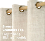 YoungsTex bedroom window drapes set of two