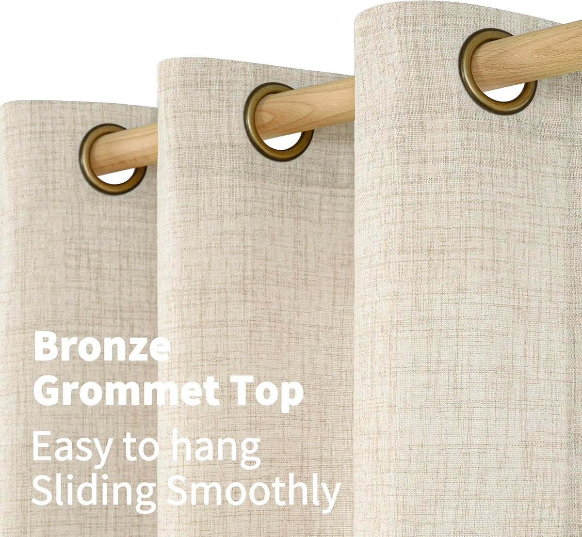 YoungsTex bedroom window drapes set of two
