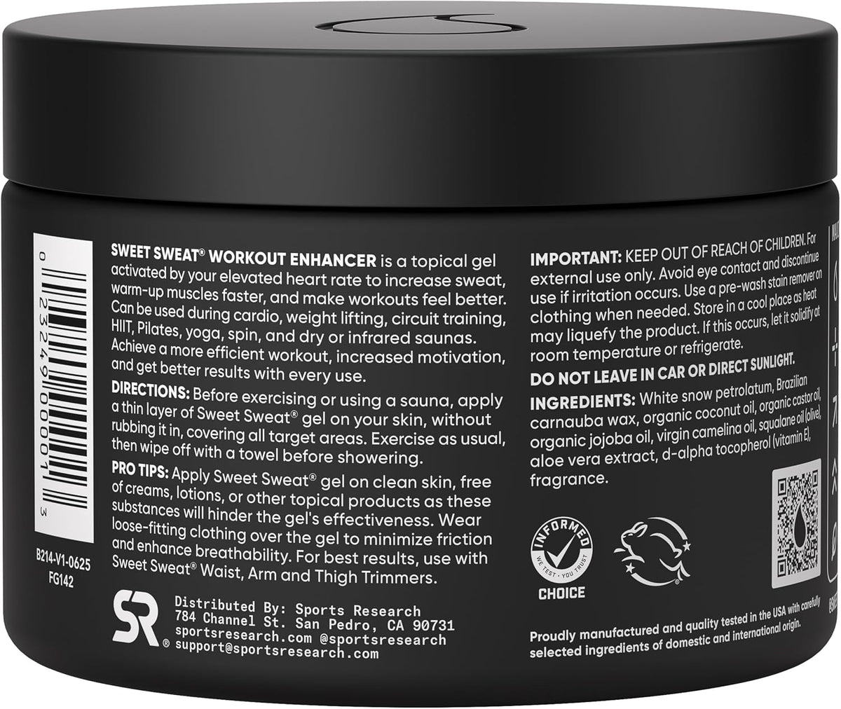 Original USA imported Sweet Sweat jar for fitness and cardio training