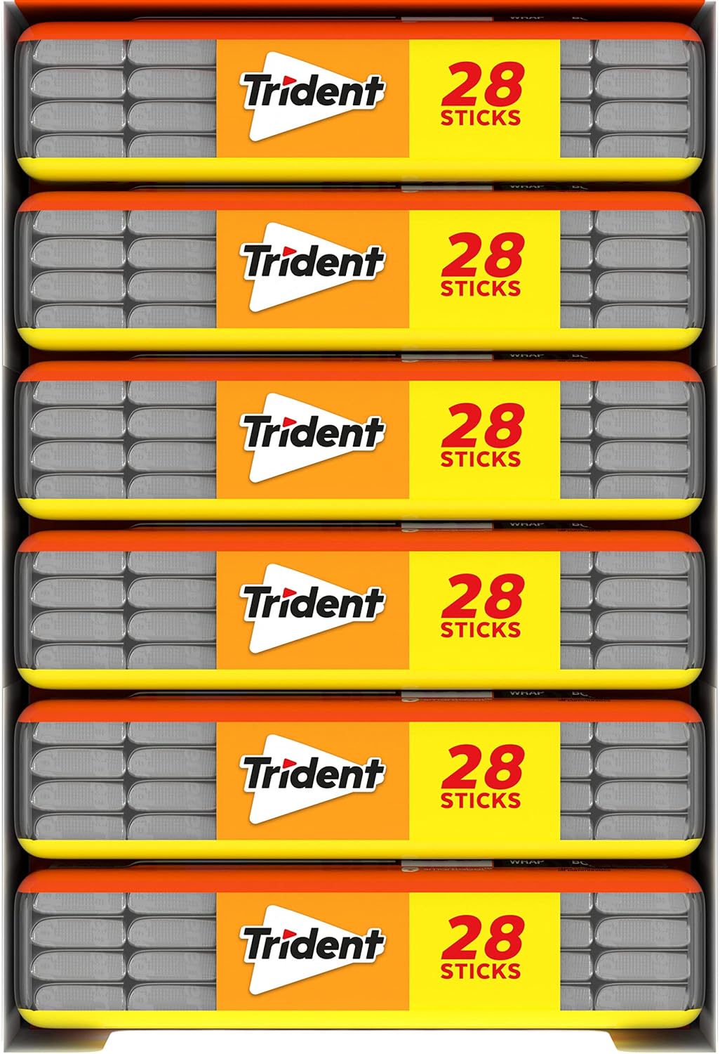 Trident Tropical Twist Sugar-Free Chewing Gum, 6 Pocket Packs of 28 Pieces (168 Total Pieces) - Image 14