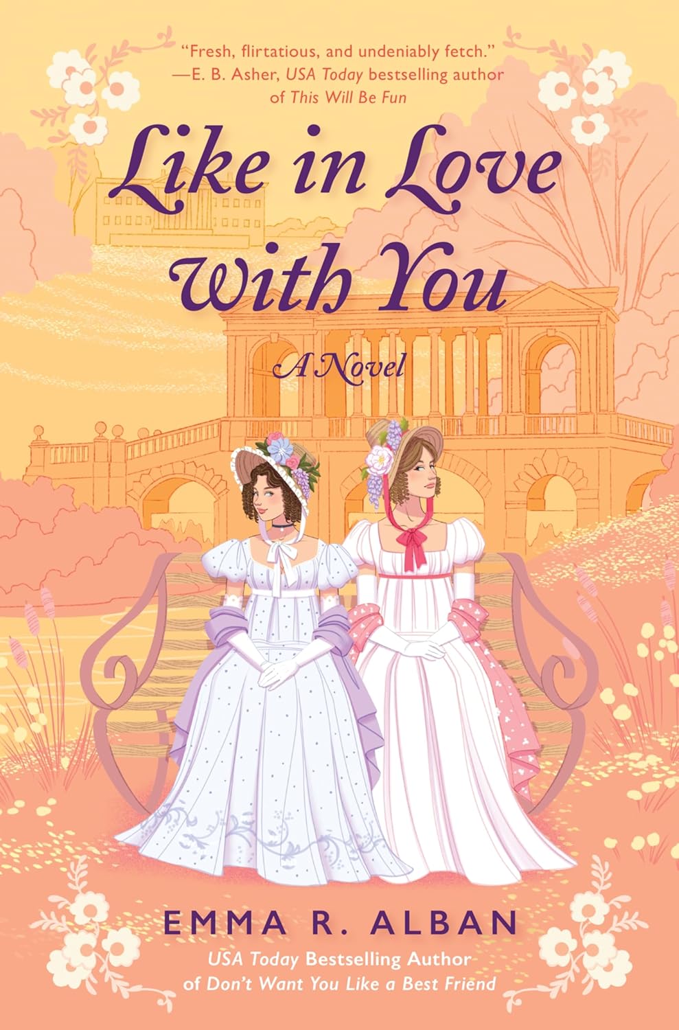 Emma R. Alban Like in Love with You historical romance paperback front cover view.