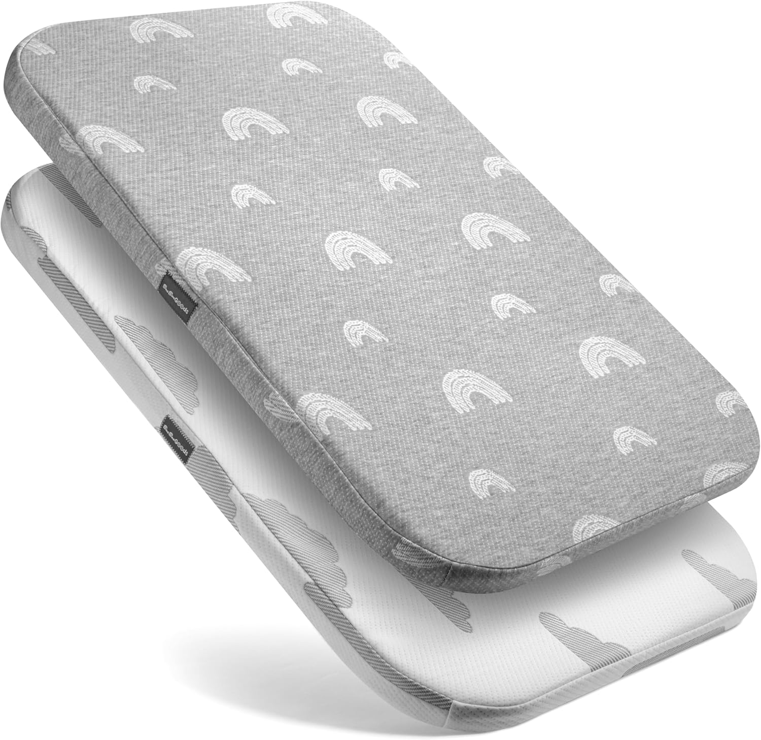 BaeBae Goods baby bassinet mattress topper front view