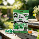 Walkers Nonsuch gluten free vegetarian mint toffee display.