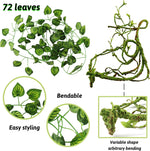 Reptile enclosure styled with PietyPet vine and plant kit