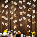 Cheerland wizard floating acceptance letter garlands front view for magic theme birthday decorations