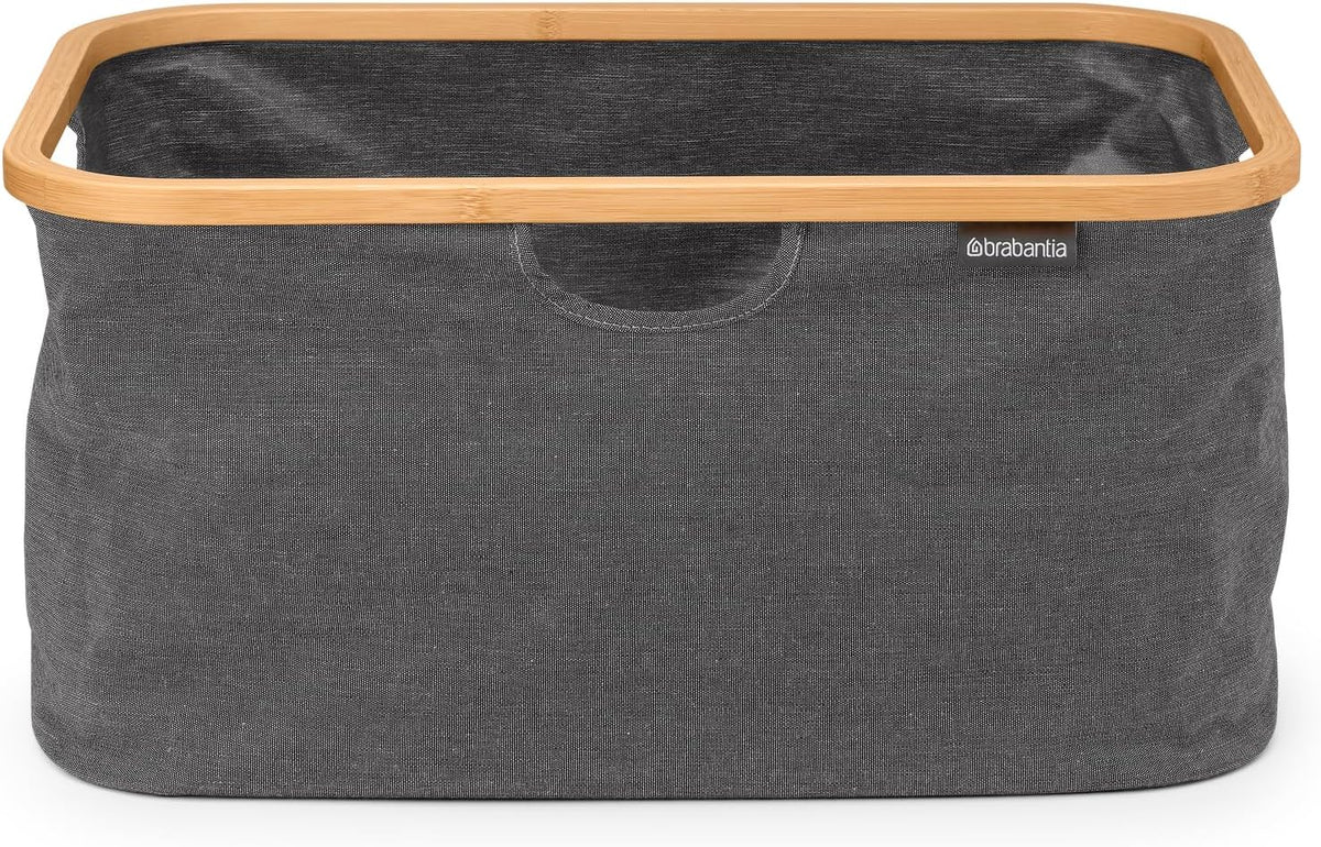 Brabantia - Foldable Laundry Basket - Compact Storage Box - Water Resistant Coating - Multi-Functional - Laundry Hamper - Bathroom - Collapsible - Grey - 9 Gal - Image 13