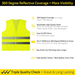 PeerBasics safety vest reflective silver strips detail