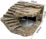 Jihaqua extra large reptile rock cave showing corner shape design